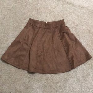 Faux Suede Skirt